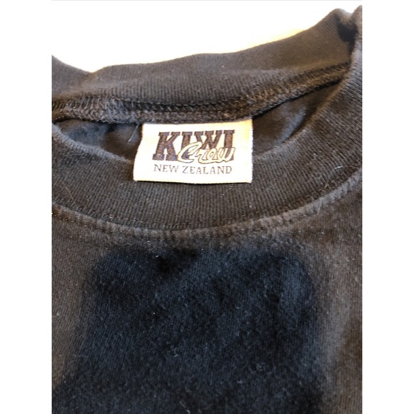 Kiwi Crew Tshirt Made In New Zealand Short Sleeve‎ Size XL Black Rare Unique - Picture 4 of 12
